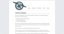 Desktop Screenshot of featherstoneholdings.com